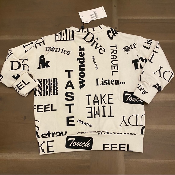 NWT Molo Madsim Words Sweatshirt - Picture 4 of 7